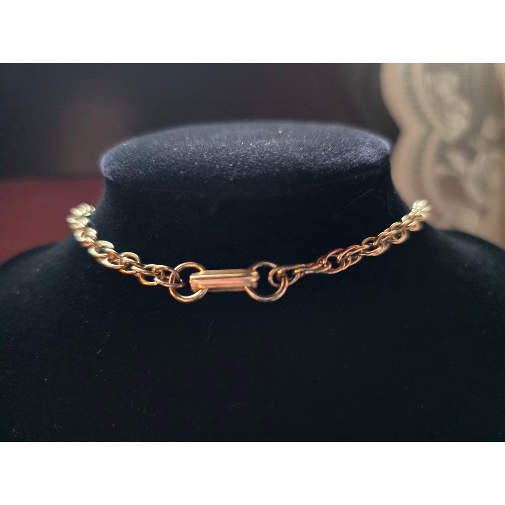 Vintage Trifari Etruscan Gold Tone Filigree Tassel Pendant Rope Chain Necklace - Picture 2 of 5